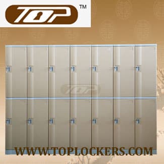 Double Tier ABS Plastic Cabinets_ Coffee Color